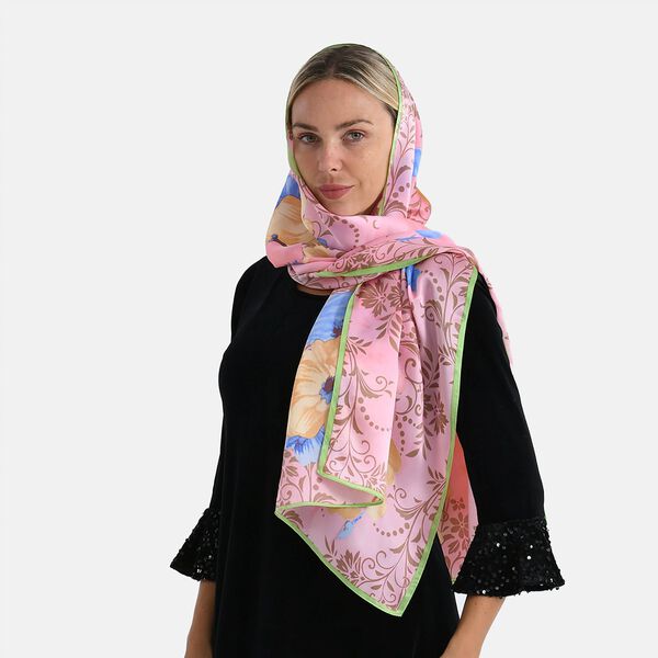  LA MAREY signature 100% silk scarf55*170cmweight:40gcolor:multi colorMaterial:100% Mulberry silk image number 4