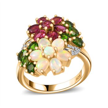 Multi-Edelstein-Ring - 3,59 ct.