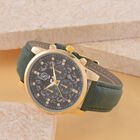 STRADA Japanisches Uhrwerk - Exklusive Uhr mit Legierunggehäuse, grauem Hohlzifferblatt, schwarzem PU-Band & Edelstahl-Schnalle, Weißer Kristall Uhr, 23 cm, schwarz image number 1