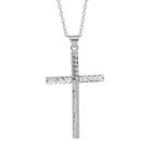 Kreuz-Anhänger mit Kette, 925 Silber, ca. 3,10g