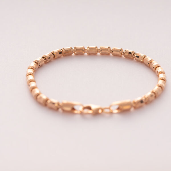 Italienisches Armband, ca. 19 cm, 925 Silber ros&eacute;vergoldet ca. 6,97g image number 1