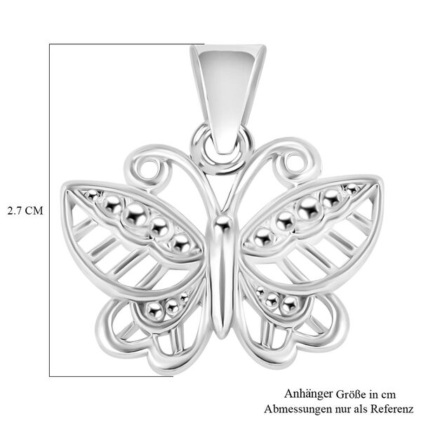 Royal Bali Kollektion - Schmetterlings-Anhänger in 925 Silber image number 5