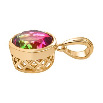 Wassermelonen Quarz Triplett Anh&auml;nger - 4,23 ct.