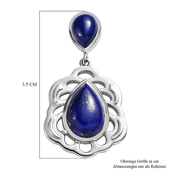 Lapislazuli Ohrringe 316L Edelstahl ca. 14.38 ct image number 6