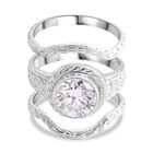 Royal Bali - D Joy Moissanit Ring 925 Silber (Größe 21.00) ca. 3.51 ct