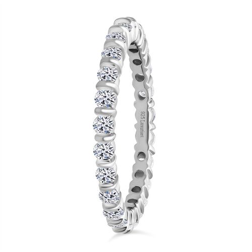 Lab Grown Diamant SI-GH Ring 925 Silber rhodiniert (Größe 18.00) ca. 1,00 ct image number 4