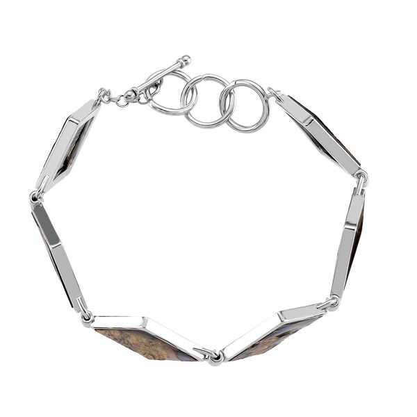 Abalone Muschel Armband ca. 19 cm mit 2.5 cm extender, Reine Legierung image number 6