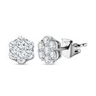 LUSTRO STELLA - AAA Zirkonia Ohrringe, 925 Silber platiniert, ca. 3.05 ct