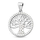 LUSTRO STELLA - Weißer Zirkonia Baum des Lebens Anhänger 925 Silber rhodiniert ca. 1,00 ct image number 4