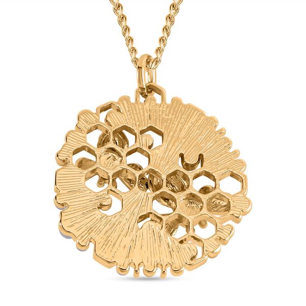 Grauer Kristall, Schwarzer Kristall Halskette ca. 60 cm Legierung emailliert image number 4