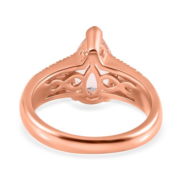 AA Morganit und Zirkon Ring - 2,26 ct. image number 6