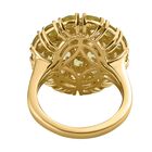Natürlicher Peridot Ring, 925 Silber Gelbgold Vermeil (Größe 19.00), ca. 5.83 ct image number 5