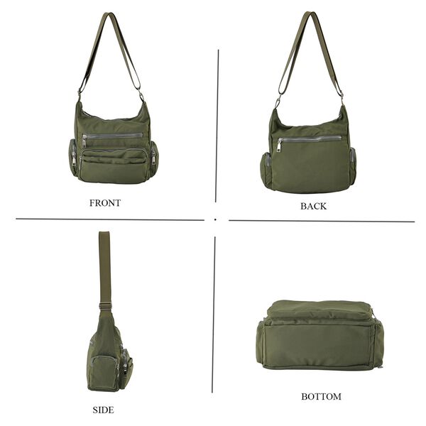 Umh&auml;ngetasche mit mehreren F&auml;chern, Gr&uuml;n image number 4