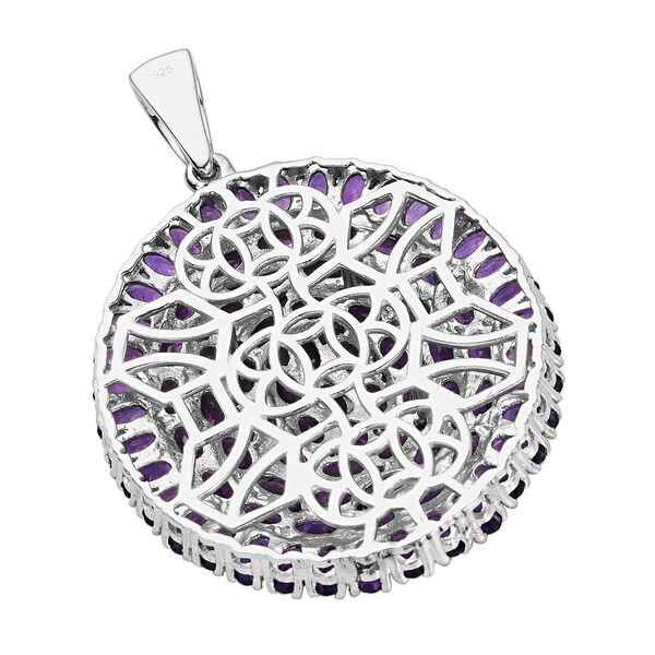 Afrikanischer Amethyst-Anhänger, 925 Silber platiniert, ca. 17,51 ct image number 5