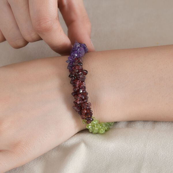 Multi-Edelstein Armband, 19cm - 111,85 ct. image number 3