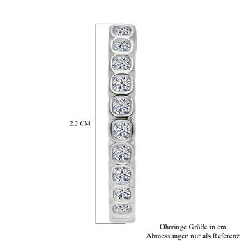LUXURIANT 0,50 ct. SI Labor Diamant Ohrringe, 925 Silber rhodiniert