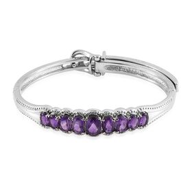 Afrikanischer Amethyst-Armreif, 19cm - 5,32 ct.