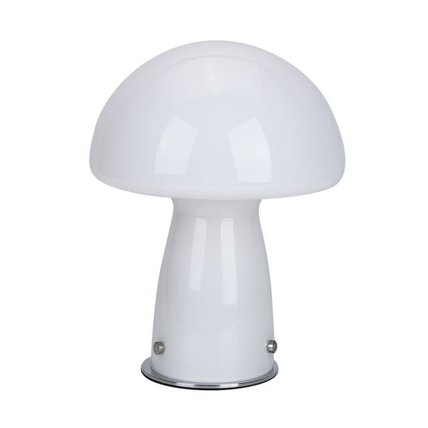 Minimalistische Glas-Pilzlampen mit Touch-Steuerung, Größe 22x28cm, Weiß image number 8