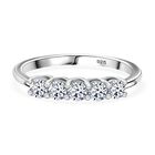 LUXURIANT DIAMOND - Lab Grown Diamant SI-GH Ring 925 Silber rhodiniert (Größe 21.00) ca. 0.50 ct