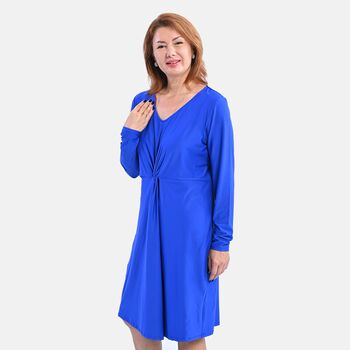 LA MAREY - Jersey-kleid, Gr&ouml;&szlig;e L, Kobaltblau