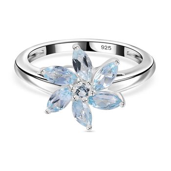 Himmelblauer Topas-Ring - 1,20 ct.