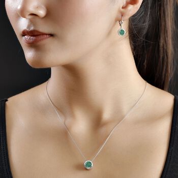 Smaragd Triplett-Quarz Schmuckset - 5,93 ct.