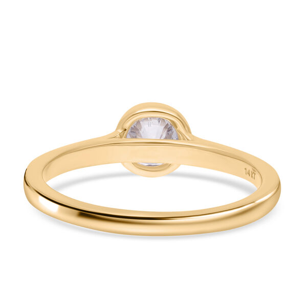 LUXURIANT IGI zertifizierter SI-GH Labor Diamant Ring in 585 Gelbgold - 0,50 ct. image number 8