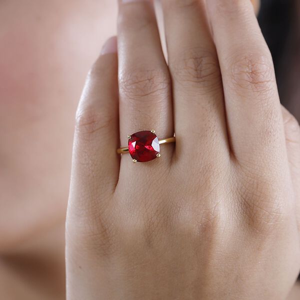 J Francis gefertigt mit SWAROVSKI- Scarlet Swarvoski Kristall Ring image number 3