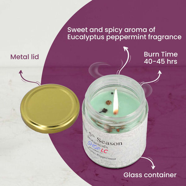 The 5th Season - Botanical Collection Duftkerze au Sojawachs im Glas, Eukalyptus image number 4