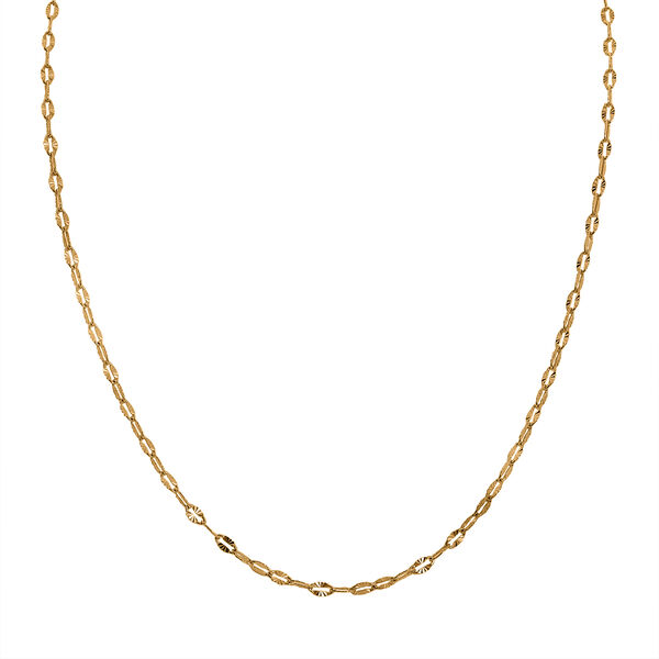 Diamantgeschliffene Kabelkette 75 cm