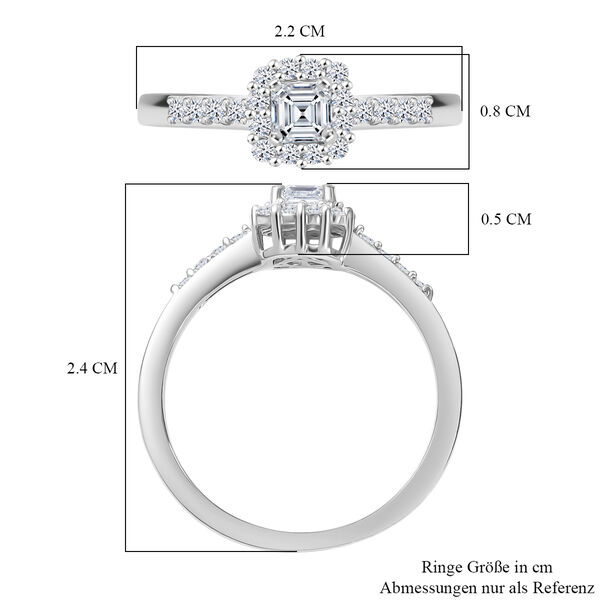 LUXURIANT DIAMOND - Lab Grown Diamant SI-GH Ring 925 Silber rhodiniert (Größe 17.00) ca. 0.50 ct image number 7