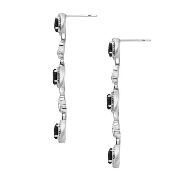 Schwarze Spinell Ohrringe - 3,71 ct. image number 4