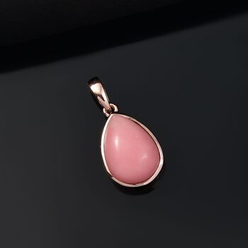 AA Vinicunca-Peruanischer, Wei&szlig;er Zirkon Anh&auml;nger 925 Silber 750 ros&eacute;vergoldet ca. 4,73 ct.
