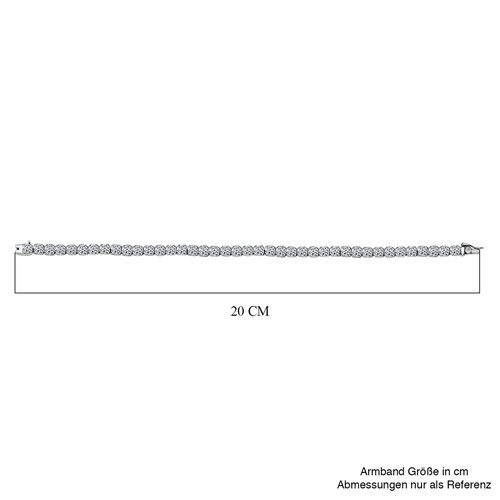 LUXURIANT DIAMOND - Lab Grown Diamant VS-EF SGL zertifiziert Armband ca. 19 cm 950 Platin ca. 10.00 ct image number 5