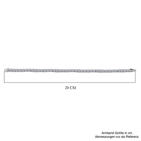 LUXURIANT DIAMOND - Lab Grown Diamant VS-EF SGL zertifiziert Armband ca. 19 cm 950 Platin ca. 10.00 ct image number 5