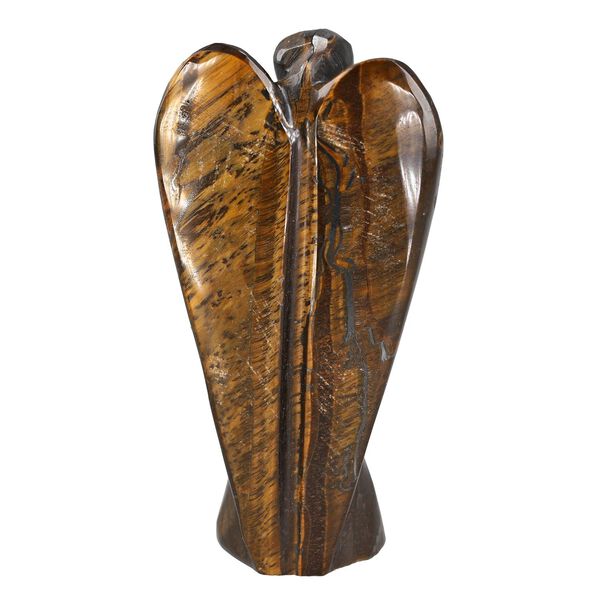 The 5th Season - Engelsfigur aus echtem Edelstein in Geschenkverpackung, Tigerauge image number 4