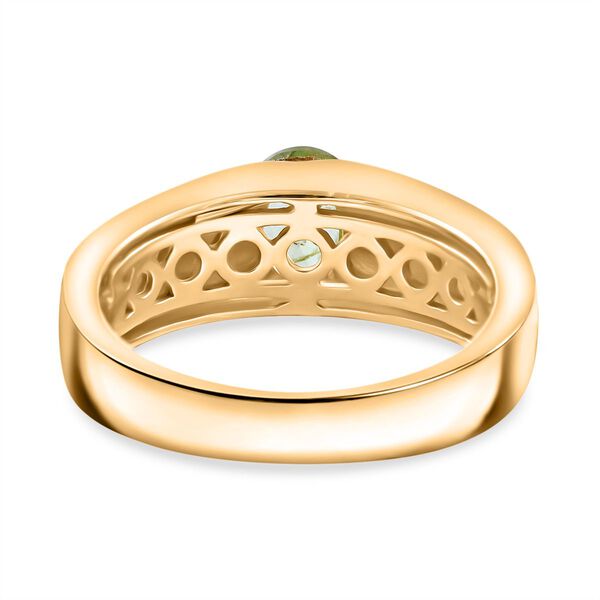 AAA Sphen Ring 925 Silber vergoldet (Größe 17.00) ca. 1,00 ct image number 4