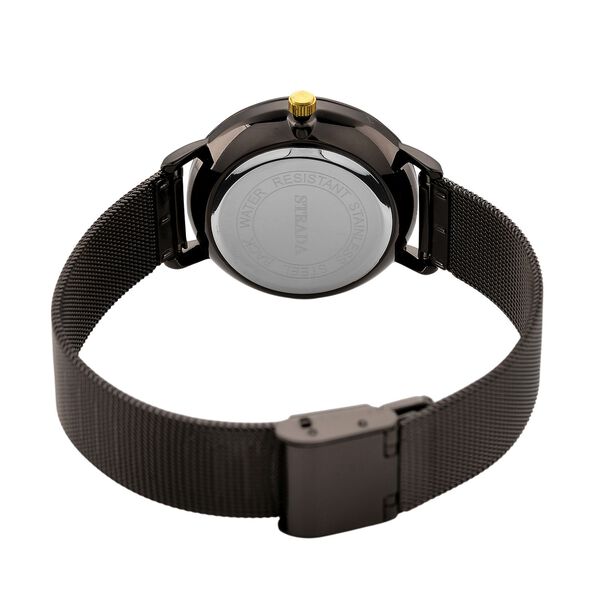 STRADA - 316L Edelstahl Schwarz Uhren 21.5 cm image number 6