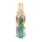 2er-Set, Grandidierit und Zirkon Ring und Anhänger mit Kette in Silber, 0,61 ct. image number 6