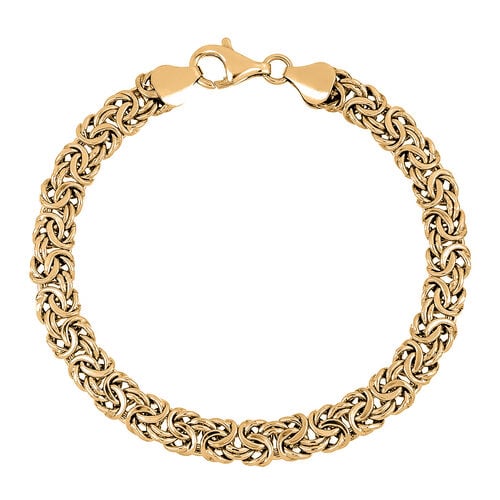 LA BELLA feinste handgefertigte Italienische 925 Silber vergoldet Armband ca. 20 cm ca. 11,00g image number 0