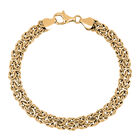 LA BELLA feinste handgefertigte Italienische 925 Silber vergoldet Armband ca. 20 cm ca. 11,00g