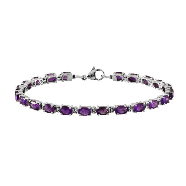 Afrikanisches Amethyst-Armband, 19 cm - 9,28 ct. image number 0