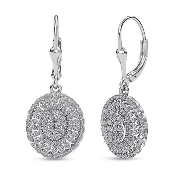 LUXURIANT DIAMOND - Lab Grown Diamant SI-GH Ohrringe 925 Silber Rhodiniert (10-15 Werktage Lieferzeit) ca. 1.00 ct
