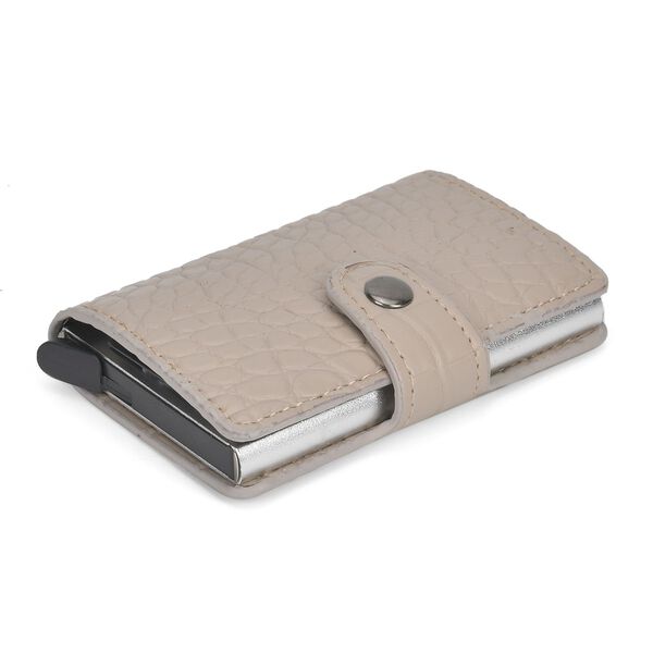 Kompakter Kartenhalter mit RFID-Schutz, beige image number 4