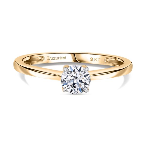 LUXURIANT DIAMOND - Lab Grown Diamant VS-EF SGL zertifiziert Ring 375 Gold (Gr&ouml;&szlig;e 18.00) ca. 0,50 ct