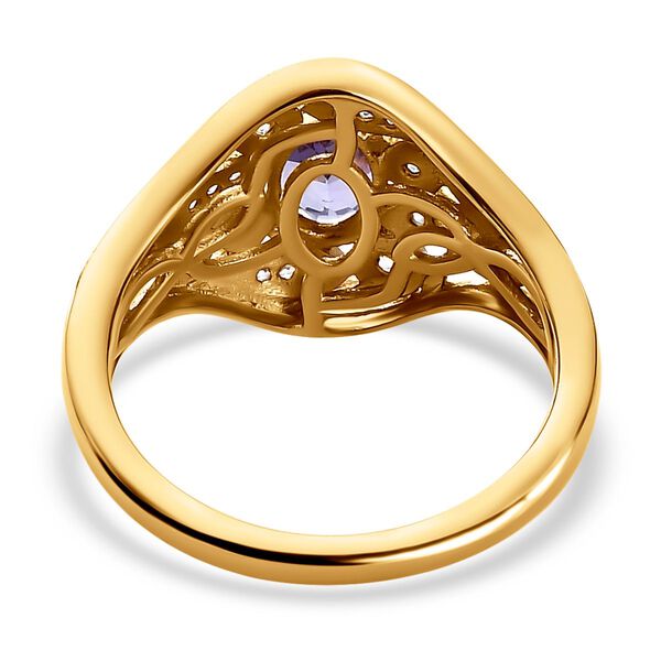Tansanit und Zirkon Ring - 0,93 ct. image number 6