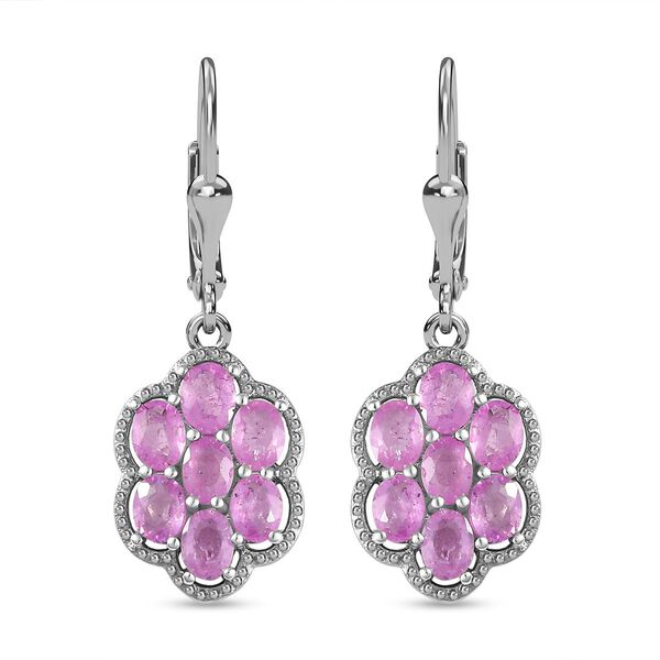 Ilakaka Rosa Saphir-Ohrh&auml;nger - 3,40 ct.