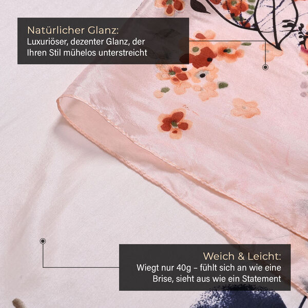 Chaos by Elsie Echtleder Crossbody Tasche im Doppel-Rhomboid-Design mit RFID-Schutz und Mini-Taschenlampe und LA MAREY Schal aus 100% Maulbeerseide image number 14