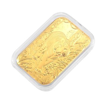 999er Goldbarren mit Tigermotiv, 10mg