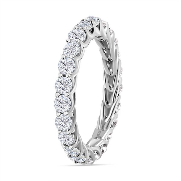 Moissanit Ring 925 Silber platiniert (Größe 18.00) ca. 1,85 ct image number 5